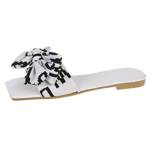 Chanclas Planas con Moño y Punta Cuadrada para Verano - Image 12