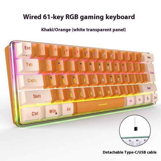 Teclado Compacto RGB para el Hogar - Iluminación LED Personalizable - Image 11