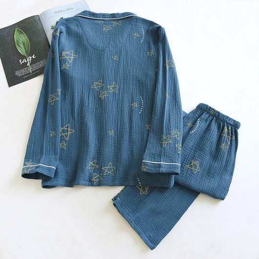 Pijama Hombre Doble Gasa Algodón Crepe - Image 3