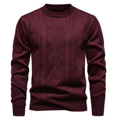 Suéter Tejido Cuello Redondo Cálido y Casual para Hombre - Image 14