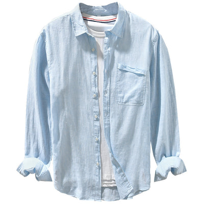 Camisa Rayada Delgada de Algodón - Comodidad Máxima - Image 5