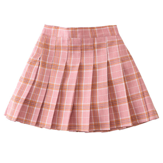Minifalda Escocesa Roja Versátil - Estilo Universitario para Chicas - Image 6