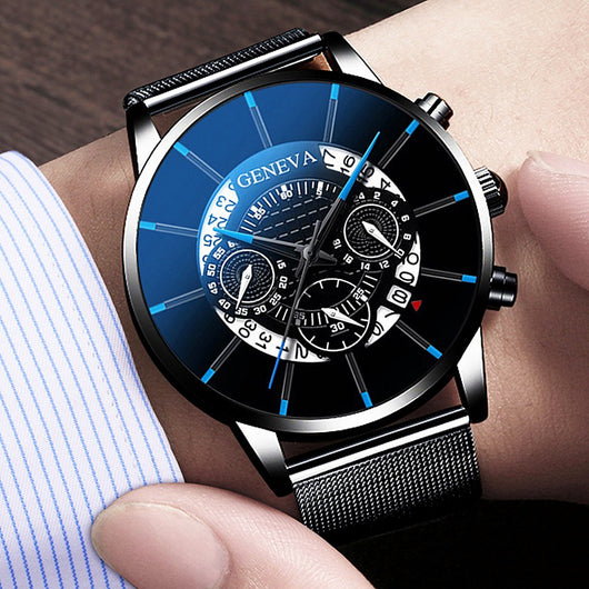 Reloj de Malla Metálica con Calendario - Image 12