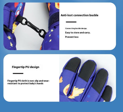 Chamarra Impermeable Acolchada de Terciopelo para Niños y Niñas - Image 22