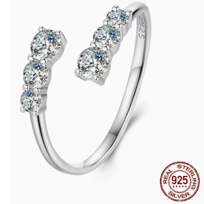 Anillo de Diamante Mozambique Brillante con Charm - Image 6