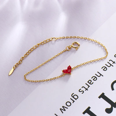Pulsera de Circón con Diseño de Puntadas de Amor para Mujer - Image 5