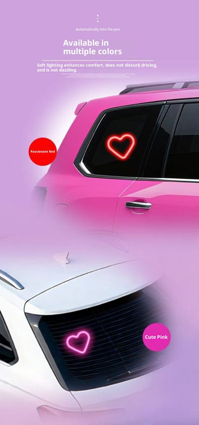Luz LED Solar Inalámbrica para Ventanilla de Auto con Diseño de Corazón - Image 11