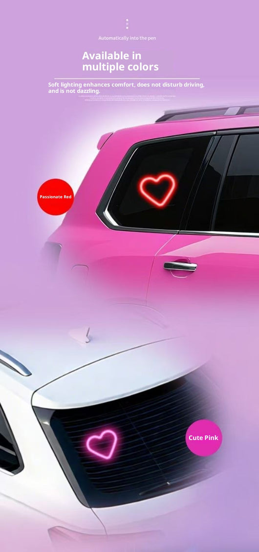 Luz LED Solar Inalámbrica para Ventanilla de Auto con Diseño de Corazón - Image 11
