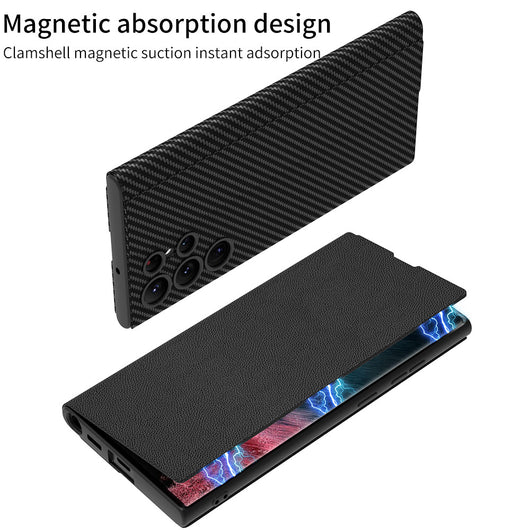Funda de Cuero para Celular con Cierre Magnético y Ranuras Integradas - Image 9