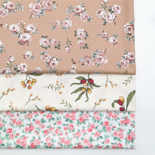 Tela de Algodón Twill Estampado Rosas Pastel para Confecciones y Decoración - Image 8