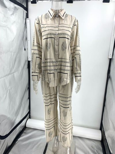 Conjunto de Pijama Estampado de Dos Piezas para Casa - Image 3