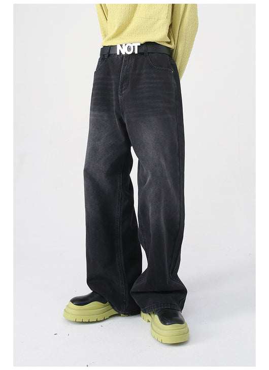 Jeans Retro Holgados con Cintura Elástica Estilo Coreano para Hombre - Image 23