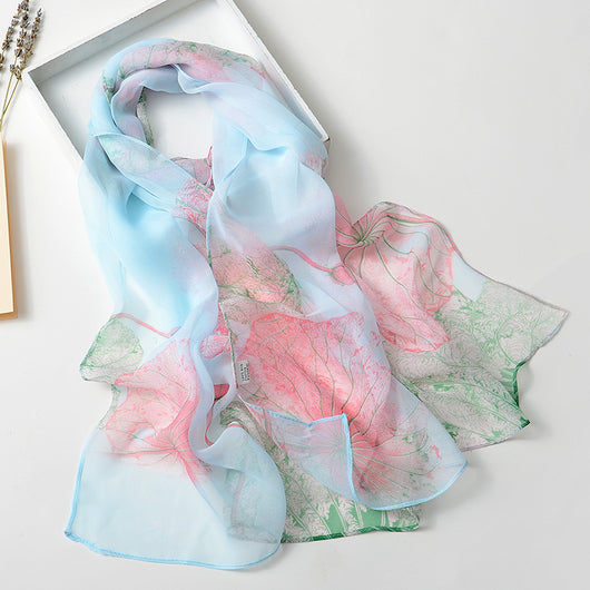 Pañuelo Playa Protección Solar Flor de Cerezo - Ligero y Suave para Mujer - Image 10