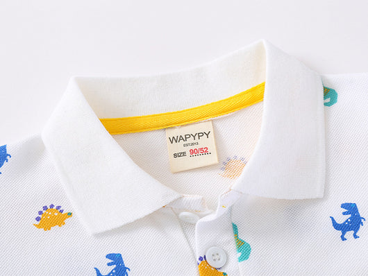 Camisa Infantil de Cuello Solapa y Manga Corta - Image 14