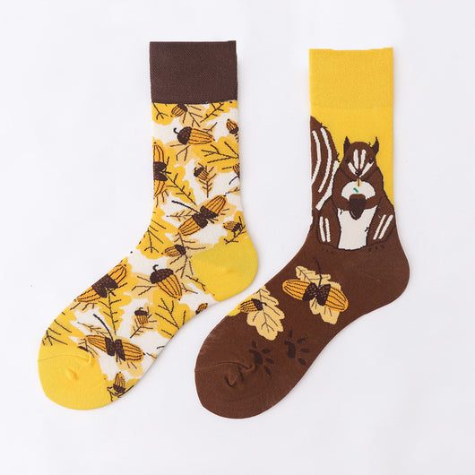 Calcetines Unisex Estampado Animal Abstracto en Algodón - Image 30