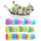 Almohada Gato Peluche Arcoíris Extra Suave