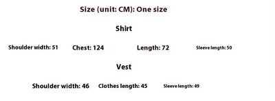 Conjunto Dos Piezas: Chaleco Diseño Irregular y Camisa Blanca - Image 6