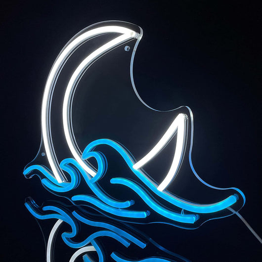 Lámpara Neon Luna para Habitación Infantil - Luz Nocturna Cálida - Image 6