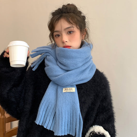 Bufanda de Flecos para Otoño e Invierno Mujer