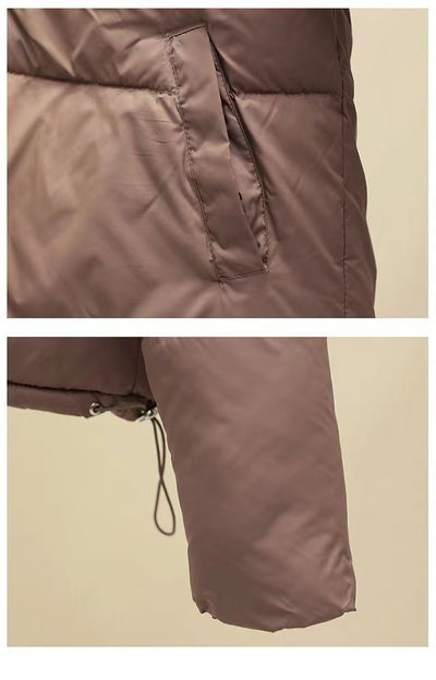 Abrigo Acolchado Cálido para Mujer con Bolsillos - Chaqueta de Algodón Grueso - Image 13
