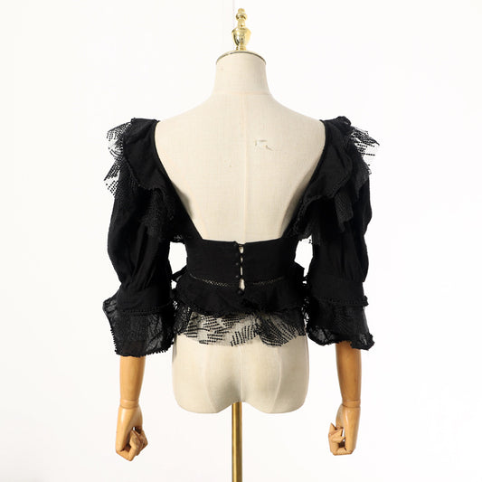 Blusa Ajustada de Tres Cuartos Lisa - Versátil y Moderna para Mujer - Image 2