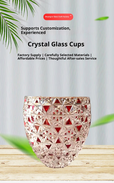 Vaso de Vidrio Tallado a Mano Estilo Japonés Jianghu - Image 9