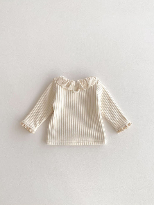 Blusa de Encaje con Cuello Peter Pan para Mujer - Image 32