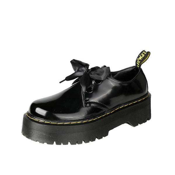 Zapatos de Cuero para Mujer con Suela Gruesa - Image 4