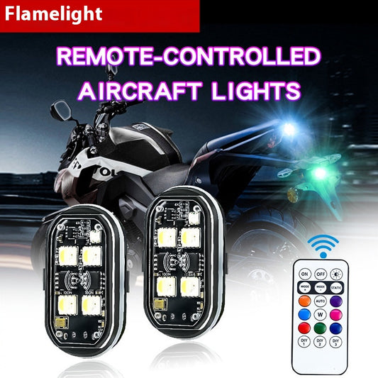 Luz de Advertencia Inalámbrica para Motocicleta con Control Remoto