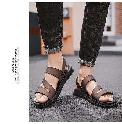 Sandalias de Cuero para Hombre - Versátiles para Conducir y Playa - Image 12