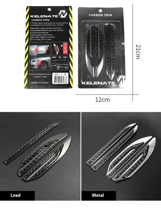 Adhesivo Lateral de Fibra de Carbono con Hoja Metálica - Personalidad Automotriz - Image 18