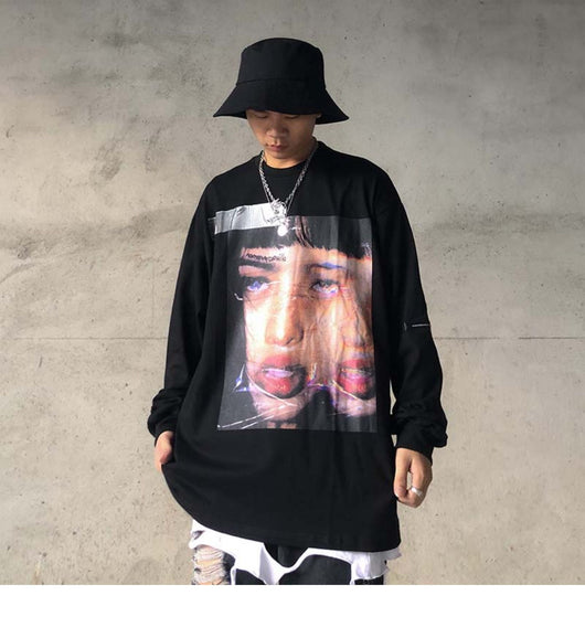Camiseta Manga Larga Retrato Urbano para Hombre - Image 10