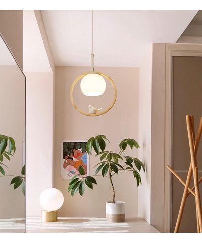 Lámpara Colgante Nórdica de Madera Maciza - Diseño Moderno para Escaleras - Image 8