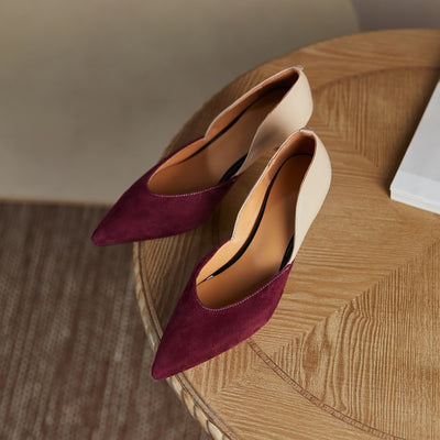 Tacones Ejecutivos Bicolor Punta Fina para Mujer - Image 13