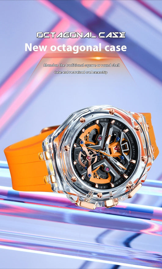 Reloj de Cuarzo Luminoso con Tallado Hueco Tridimensional - Image 19