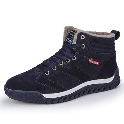 Zapatillas Altas Casuales de Algodón para Hombre Talla Grande - Cálidas y Ligeras - Image 7