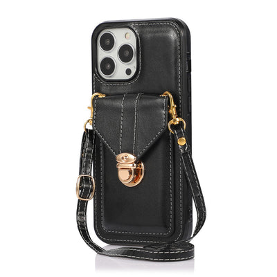Funda Móvil de Cuero con Correa Diagonal y Porta Tarjetas - Image 5