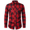 Camisa Manga Larga Cuadros con Solapa - Estilo Casual Moderno