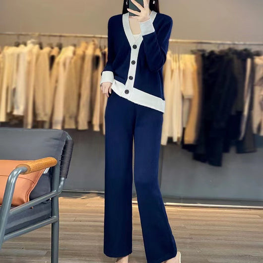 Conjunto de Dos Piezas en Lana Tejida - Diseño Holgado y Cómodo - Image 8