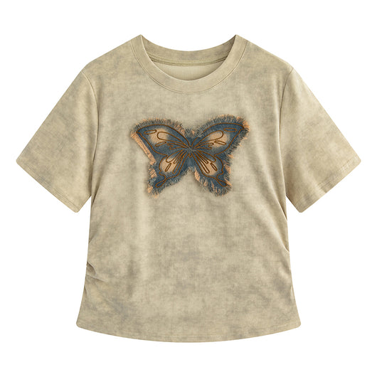 Playera Mariposa Fresca para Mujer Talla Grande - Diseño Moderno Verano - Image 7