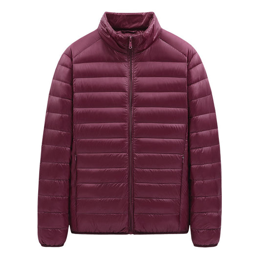 Chaqueta de Plumas Ligera para Hombre con Cuello Alto - Image 3