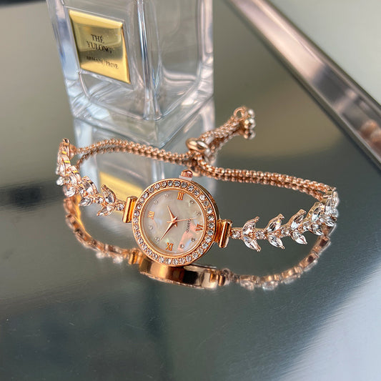 Reloj de Cuarzo Ajustable con Diamantes Incrustados - Lujo Accesible - Image 2