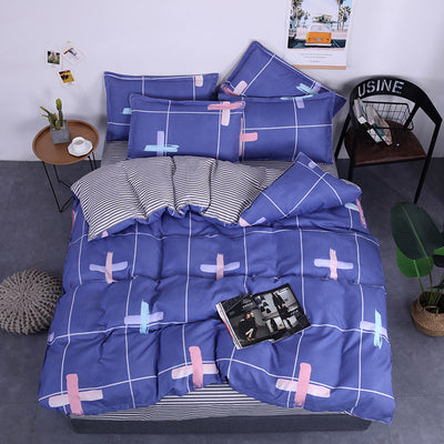 Juego de Sábanas de Algodón Aloe Vera - 4 Piezas para Dormitorio Estudiante Verano - Image 8