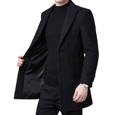 Chaqueta de Lana para Hombre con Solapa Clásica - Image 12