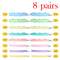 Multicolor 8 Pairs