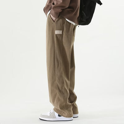 Pantalones Casuales Hombre Otoño Invierno - Corte Recto Pierna Ancha Moda Urbana - Image 8
