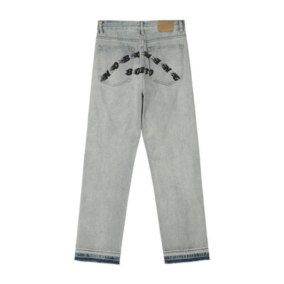 Jeans Hombre Lavado Claro Corte Recto Oversize - Image 5