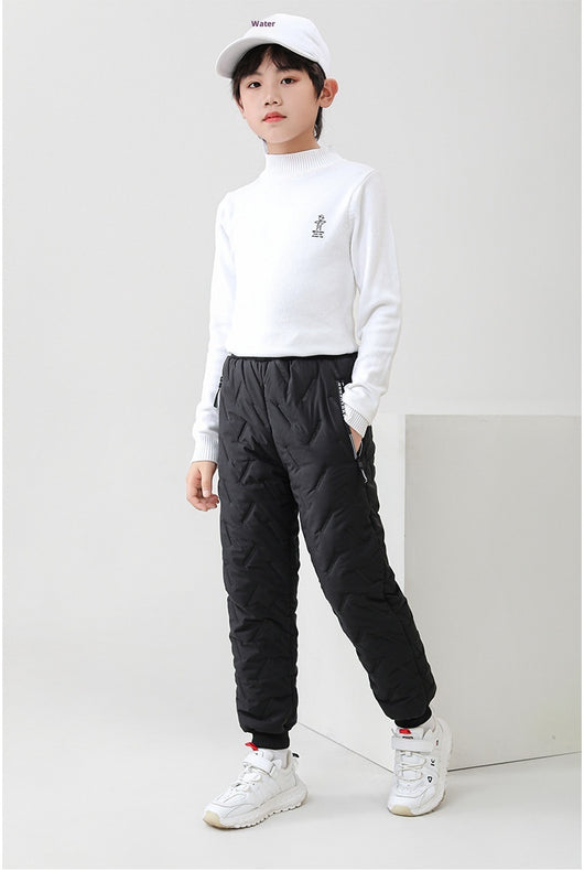 Pantalones Térmicos Infantiles Impermeables con Forro de Lana de Cordero - Image 28
