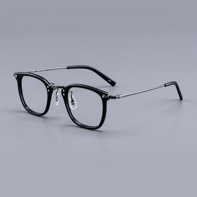 Armazón de Titanio Puro GMS806 - Gafas Retro Estilo Lámina para Miopía y Uso Empresarial - Image 8