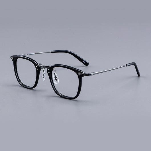 Armazón de Titanio Puro GMS806 - Gafas Retro Estilo Lámina para Miopía y Uso Empresarial - Image 8